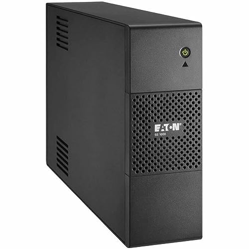 Eaton Onduleur 5S 1000 IEC - Line-Interactive UPS - Puissance 1000VA (8 Prises IEC 10A) - Protection Tel Fax Internet Réseau 10 100 RJ45 - Noir (5S1000I)