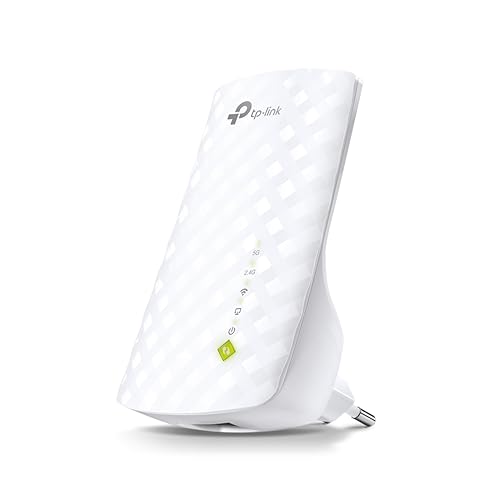 TP-Link Répéteur WiFi RE200 Amplificateur WiFi AC750Mbps, répéteur wifi puissant avec un port Ethernet, Compatible avec toutes les box internet