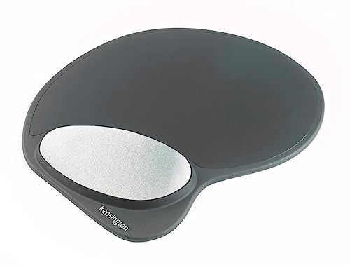 Kensington Tapis Souris en Gel Ergonomique avec Repose-Poignets Intégré - Compatible avec Souris Laser et Optiques - 207 x 25 x 248 mm - Noir Gris (62404)