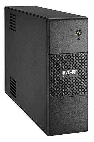 Eaton Onduleur 5S 1500 IEC - Line-Interactive UPS - 5S1500I - Puissance 1500VA (8 Prises IEC 10A) - Protection Tel Fax Internet Réseau 10 100 RJ45 - Noir