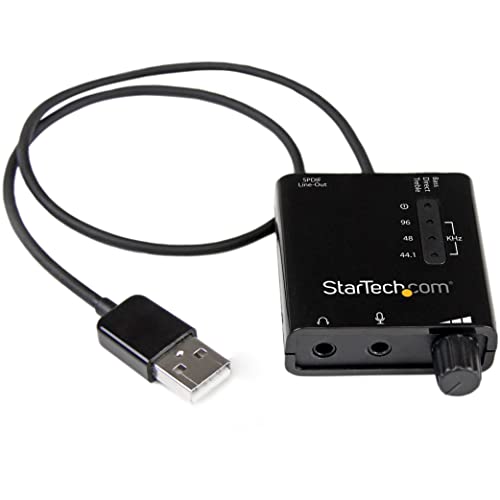 StarTech com Carte son externe USB avec audio SPDIF numerique Convertisseur DAC USB audio ICUSBAUDIO2D
