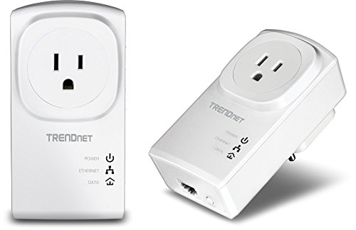 TRENDnet - Kit D'Adaptateurs CPl Nano 500 AV avec Prise Intégrée, TPL-407E2K