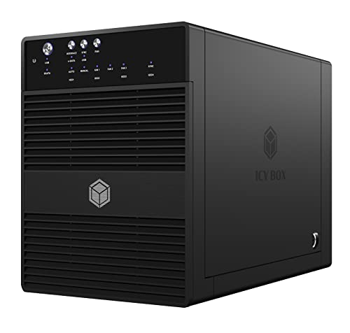ICY BOX 11584 Boîtier externe pour 4 Disque Dur 3,5 SATA I II III eSATA USB 3.0 Noir