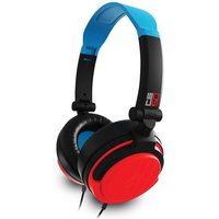 Casque pour console Just For Games Stealth C6 50 pour Nintendo Switch Xbox Playstation PC Blue Neon et Red