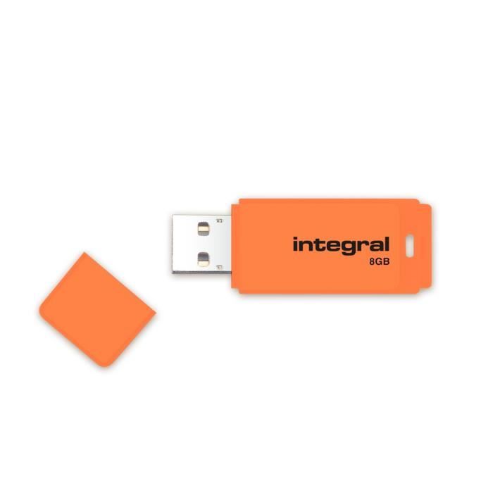 Integral cle USB Neon 8 Go Orange