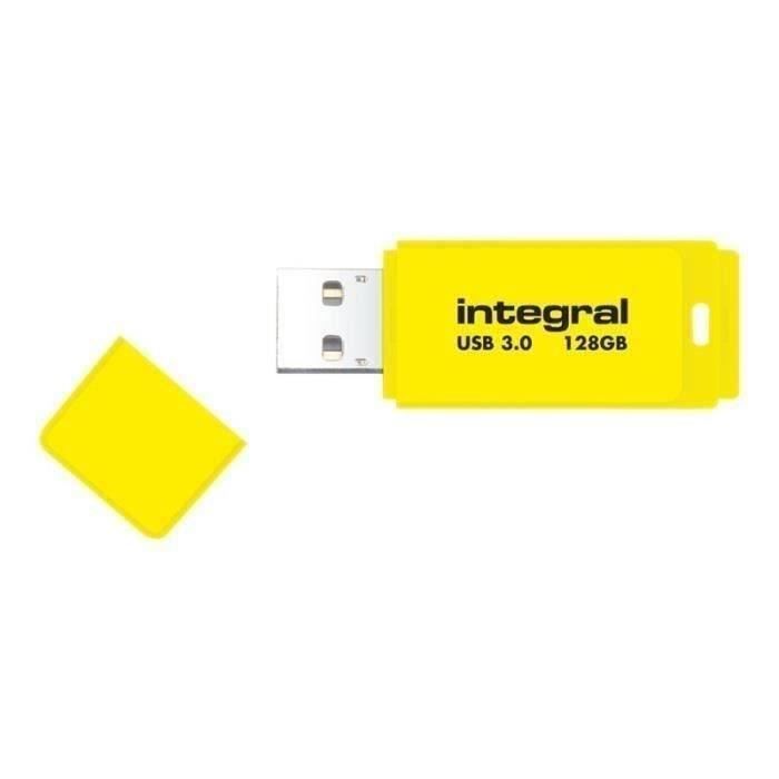 Cle USB - INTEGRAL - Neon - 16 Go - USB 3.0 - Yellow