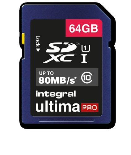 Carte memoire INTEGRAL UltimaPro SDXC 64 Go Classe 10