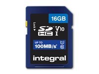 Integral Europe Integral - carte memoire flash - 16 Go - SDHC UHS-I