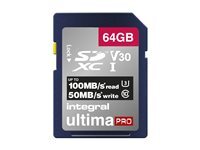 Integral Europe Integral UltimaPro - carte memoire flash - 64 Go - SDXC UHS-I