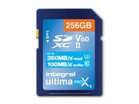 Integral Europe Integral UltimaPro X2 - carte memoire flash - 256 Go - SDXC UHS-II