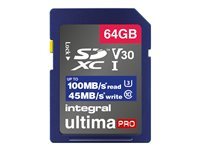Integral Europe Integral - carte memoire flash - 64 Go - SDXC UHS-I