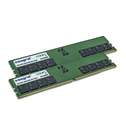Integral 32GB Kit (2x 16GB) DDR5 RAM 5600MHz DIMM Module de mémoire PC de bureau