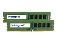 Integral Europe Integral - DDR4 - kit - 16 Go 2 x 8 Go - DIMM 288 broches - 2666 MHz PC4-21300 - memoire sans tampon