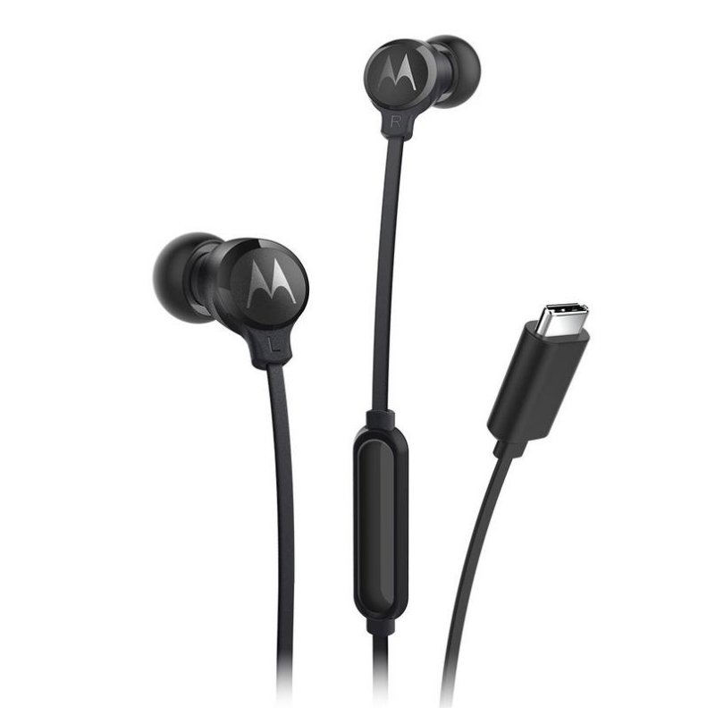 Motorola Auriculares Motorola EARBUDS3CS filaires USB-C pour appels et musique noirs