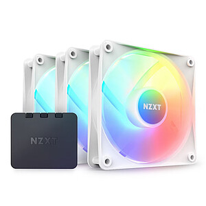 NZXT F120 RGB Core - White (Pack de 3)
