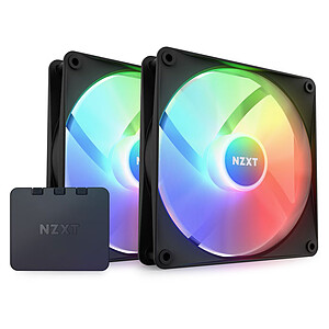 NZXT F140 RGB Core - Black (Pack de 2)