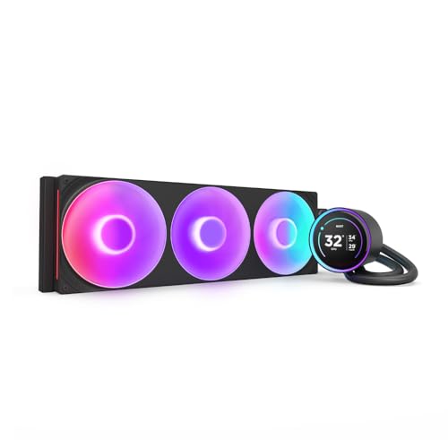 NZXT Kraken Elite 420 RGB - Refroidisseur CPU AIO 420mm, LCD - Noir