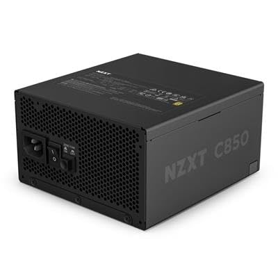 NZXT C850 Gold ATX 3.1 - Alimentation PC Gaming entièrement modulaire à Faible Bruit - 850 Watts - 80 Plus Gold - Connecteur 12V-2x6 - Mode zéro Ventilateur - Condensateurs 100 Japonais - Noir