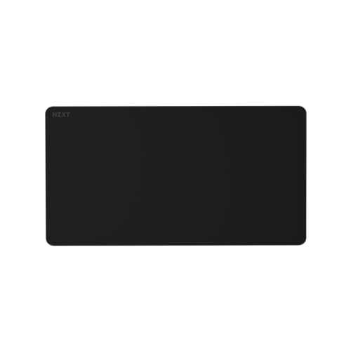 NZXT Zone – Tapis de Souris Gaming XL – Surface en Tissu Micro tissé – Vitesse et contrôle équilibrés pour Tous Les Styles de Jeu – Base Anti-dérapante et résistante aux éclaboussures – Noir