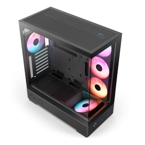 NZXT S5 RGB Deluxe boîtier PC ATX Moyen-Tour Compact - Noir
