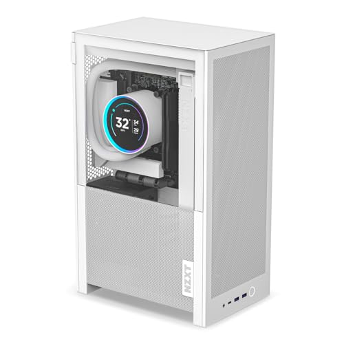 NZXT H2 Flow - Boîtier PC Mini-ITX 20.7L Airflow - Blanc