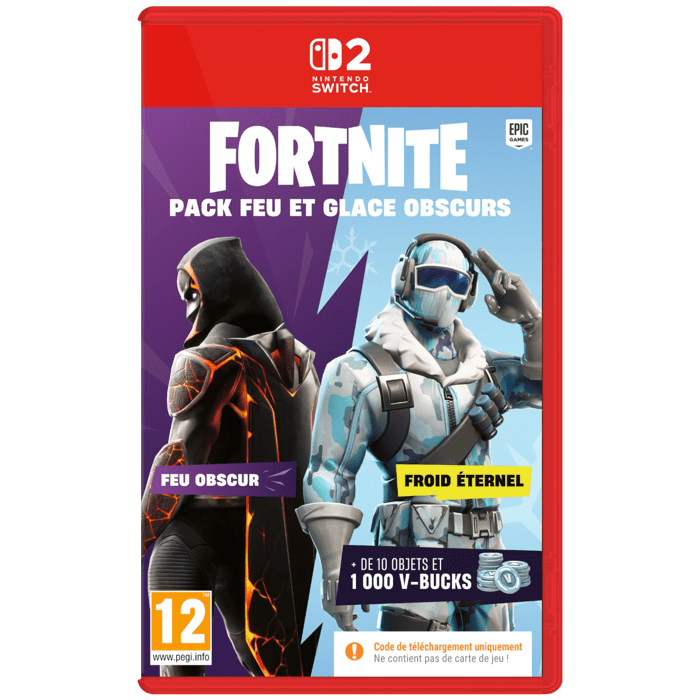 Fortnite Pack Feu Glace Obscurs • Jeu Nintendo Switch 2
