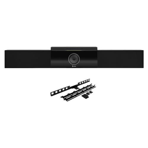 Poly Studio 4K UHD Caméra de vidéoconférence USB tout-en-un avec support d'écran VESA – Réseau de micros à six éléments, haut-parleurs stéréo, DirectorAI, cadre de haut-parleurs, certifié pour Zoom et