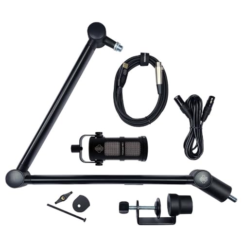 VOICECASTING PACK BLACK Podcast Pro, support ELEVATE, câbles XLR-USB et XLR-XLR