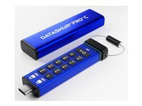 ADATA Clé USB iStorage datAshur PRO C 128GB AES 256bit FIPS 140-2 USB 3.2 Type C Blue