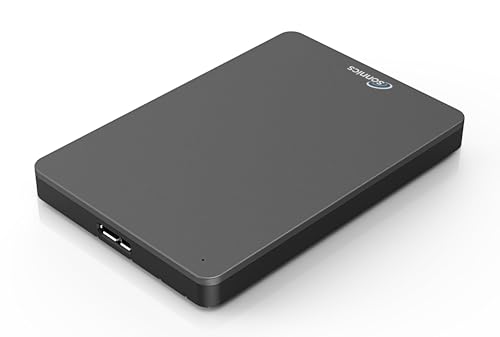 Sonnics 500 GO Gris foncé Disque Dur Externe Portable USB 3.0 Super Rapide Vitesse de Transfert pour Une Utilisation avec Un PC Windows, Apple Mac, Xbox One et PS4