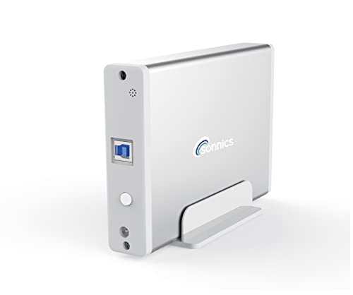 Sonnics Disque dur externe USB 3.0 compatible avec Xbox One PS4 Windows PC Mac (ordinateur de bureau non portable) Argenté 3 To