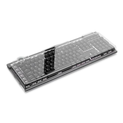 Decksaver Couverture pour la Série de Corsair K100 RGB - Housse de Protection Fumée Claire, Fabriquée au Royaume-Uni