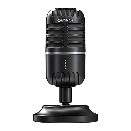 Microphone PC, microphone de streaming pour PC, PS4, PS5, microphone à condensateur USB C pour jeux, podcast, enregistrement, streaming, avec muet gain, adaptateur pour téléphone, compatible avec Mac,