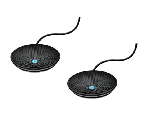 Logitech 989-000171 Groupe Expansion Micros Groupe Vidéo Conference Systems, Voyants Lumineux, Mono, Large Bande, Suppression du bruit, Microphone Mute, Ordinateur Portable PC Mac - Noir (Nouveau)