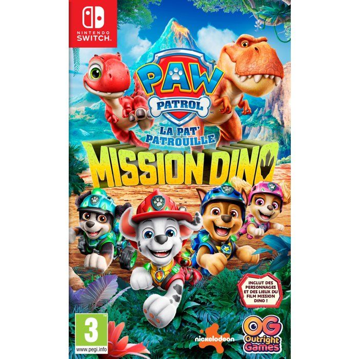 PAW Patrol La Pat’Patrouille Mission Dino - JEU SWITCH