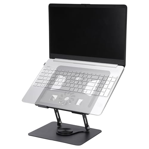 BELLE VOUS Support pour Ordinateur Portable avec Base rotative à 360° - Support Pliable pour Ordinateur Portable de Refroidissement avec - Refroidisseur Ergonomique PC Portable de 11 à 17,3 Pouces
