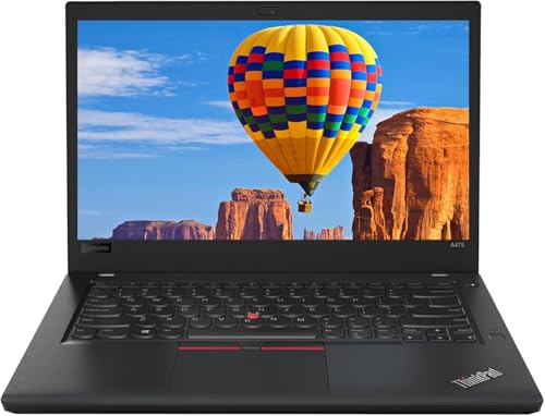 Lenovo Thinkpad A475 Ordinateur portable professionnel, Ordinateur portable FHD 14 , AMD PRO A12-9800B R7, 16 Go de RAM, 256 Go SSD, Win 11 Pro (renouvelé)