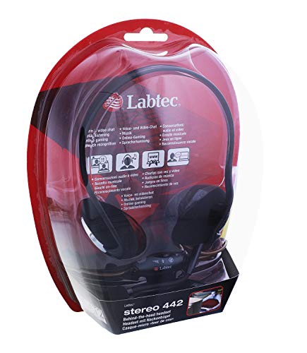 Labtec Stereo 442 981-000083 Kits Oreillette Casque Tour de Cou Connecteur(s) Jack 3,5 mm