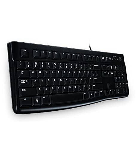 Logitech K120 USB QWERTY Estonien Noir - Claviers (Standard, Avec fil, USB, QWERTY, Noir)