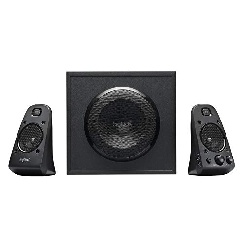 Logitech Système de Haut-Parleurs Z623 2.1, Certifié THX, Dolby DTS, 400 Watts en Puissance, Multi-Dispositifs, Entrées Audio 3,5 mm et RCA, Commandes Intégrées, Prise UK, PC PS4 Xbox TV Smartphone