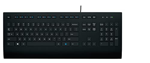 Logitech K280e Pro Clavier Filaire Business, Clavier QWERTY Scandinave - Noir