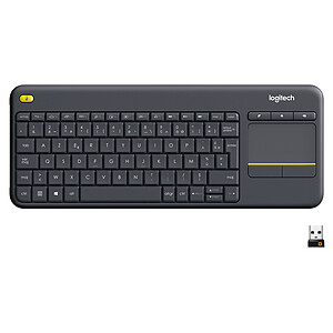 Logitech Wireless Touch Keyboard K400 Plus Black