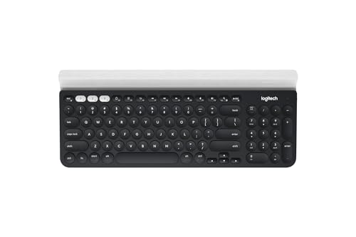 Logitech K780 Clavier RF sans Fil Bluetooth QWERTY US International Noir, Blanc