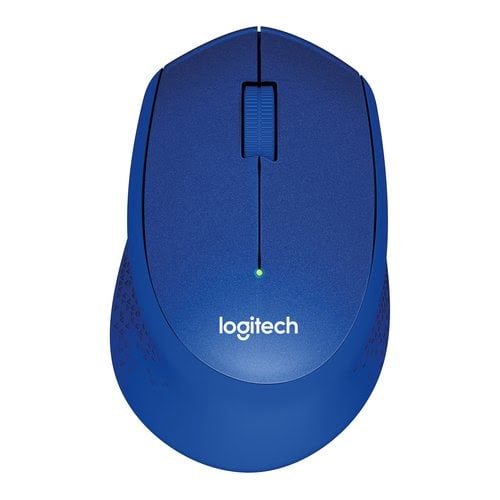 Logitech M330 Silent Plus Souris Sans Fil Recepteur Nano USB 24GHz Resolution Capteur Optique 1000 ppp Pile Duree 2 ans Compatible PC Mac Ordinateur Portable Chromebook Blue