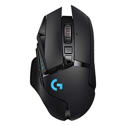 Logitech G502 LIGHTSPEED Souris Gamer sans Fil Capteur Gaming HERO 25K 25 600 PPP RGB Ultra Leger 11 Boutons Programmables Batterie Longue Duree POWERPLAY compatible PC DE Packaging Black
