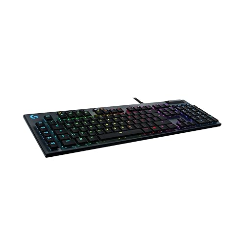 Logitech G G815 Clavier USB QWERTZ Allemand Noir G G815, Standard, USB, Clavier mécanique, QWERTZ, Noir