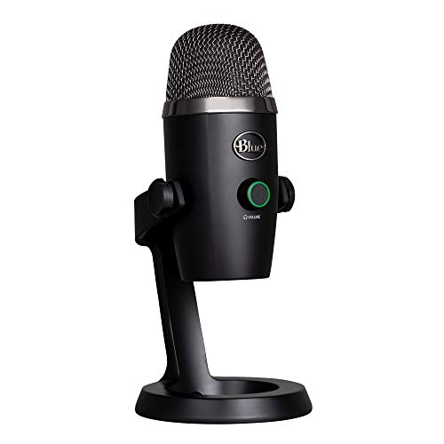 Blue Microphones Yeti Nano, Micro USB pour Enregistrer, Streaming, Gaming, Podcast, Micro Gaming Condensateur avec Effets Blue VO!CE, Micro PC Mac, Cardioïde Omni, Monitoring sans latence - Noir