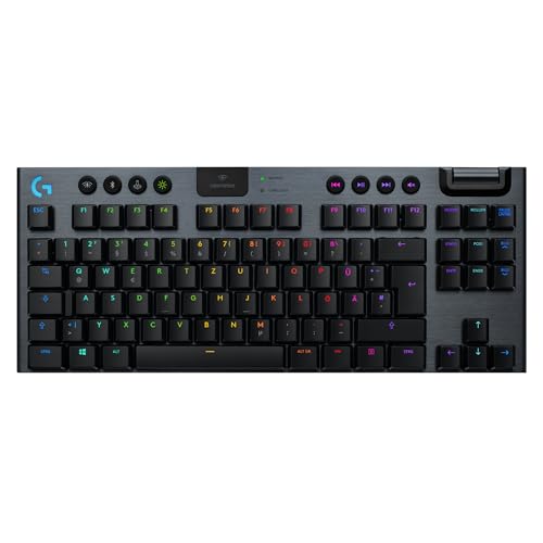 Logitech G G915 TKL Clavier Bluetooth QWERTY Pannordique Noir