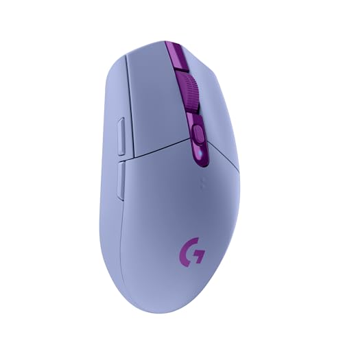 Logitech G G305 Souris Gamer sans Fil, Capteur Gaming Hero, 12 000 PPP, Ultra-Léger, 6 Boutons Programmables, Batterie Longue Durée, Mémoire Intégrée, Compatible avec PC Mac - Lila