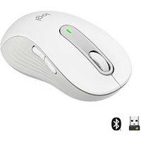 Souris Sans Fil Logitech Signature M650 L Gauche Pour Mains Larges Silencieuse Bluetooth Boutons Programmables Blanche